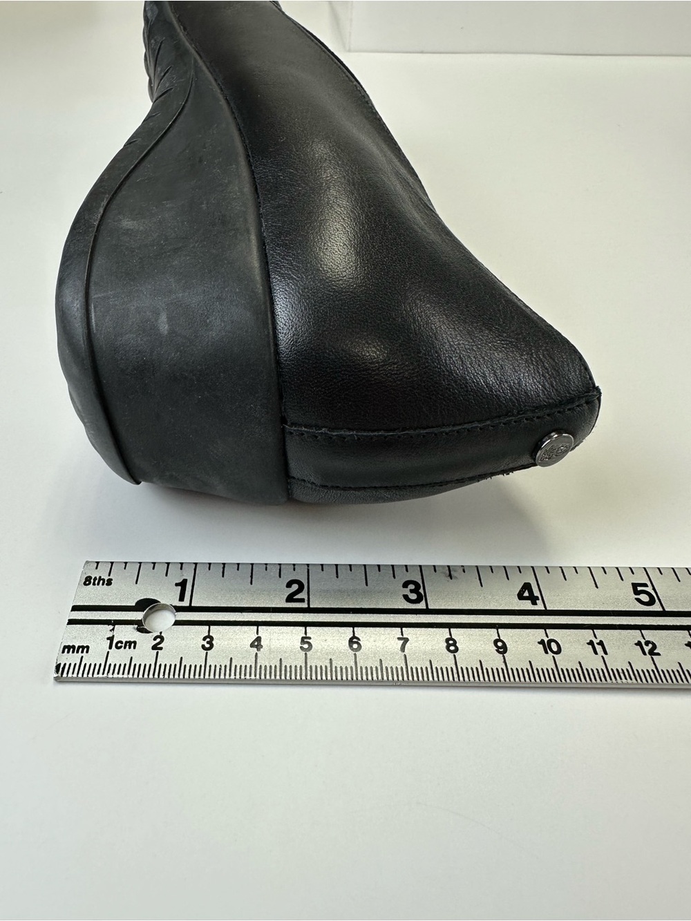 Hush Puppies Black Leather Wide width Low Wedge Shoes Size 9W Workwear Career - Picture 4 of 12